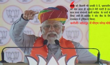 RJ Lok Sabha Polls: 'मोदी आराम करने के लिए नहीं पैदा हुआ...'; पीएम ने करौली में कांग्रेस पर किया करारा वार
