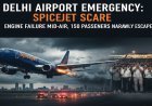 दिल्ली एयरपोर्ट पर स्पाइसजेट की इमरजेंसी लैंडिंग: हवा में फेल हुआ इंजन, 150 यात्रियों की अटकी सांसें!