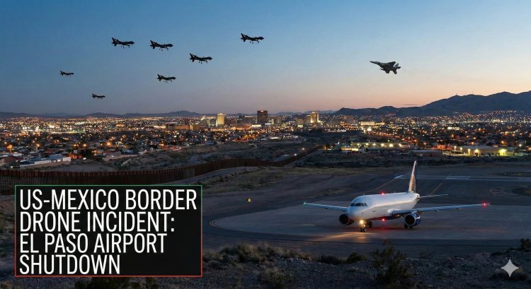 US Confirms Mexican Drug Cartel Drones Breached Airspace, Triggering Temporary Closure at El Paso Airport