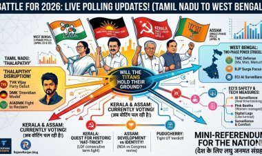 Battle for 2026: Live Polling Updates from Tamil Nadu to West Bengal—Will the Titans Hold Their Ground?