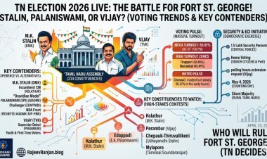 TN Election 2026 Live: The Battle for Fort St. George! Stalin, Palaniswami, or Vijay? Voting Trends & Key Contenders Revealed