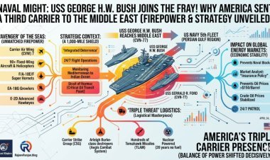 Naval Might: USS George H.W. Bush Joins the Fray! Why America Sent a Third Carrier to the Middle East