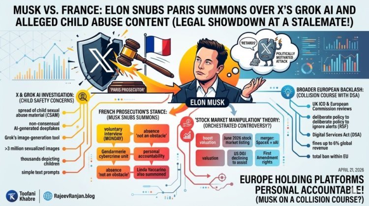 Musk vs. France: Elon Snubs Paris Summons Over X’s Grok AI and Alleged Child Abuse Content