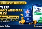 EPF एडवांस निकासी के नियम बदले: जानिए EPFO ने क्लेम प्रक्रिया, सीमा और नियमों में क्या किए बड़े बदलाव!