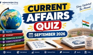 Current Affairs Quiz - September 2026
