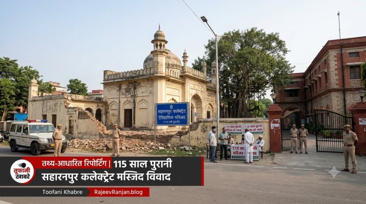 सहारनपुर कलेक्ट्रेट की 115 साल पुरानी मस्जिद पर क्यों चला बुलडोजर? जानिए पूरा विवाद और कानूनी सच!