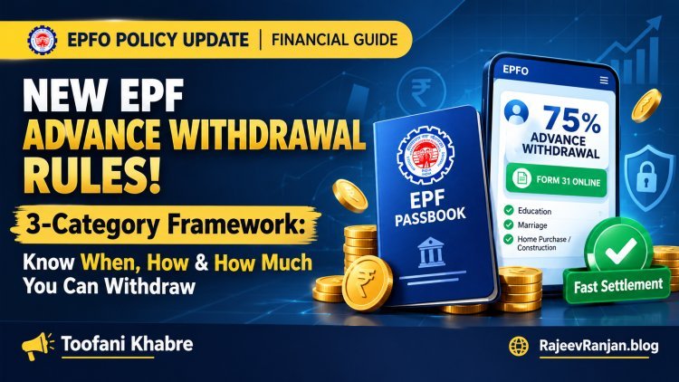 EPF एडवांस निकासी के नियम बदले: जानिए EPFO ने क्लेम प्रक्रिया, सीमा और नियमों में क्या किए बड़े बदलाव!