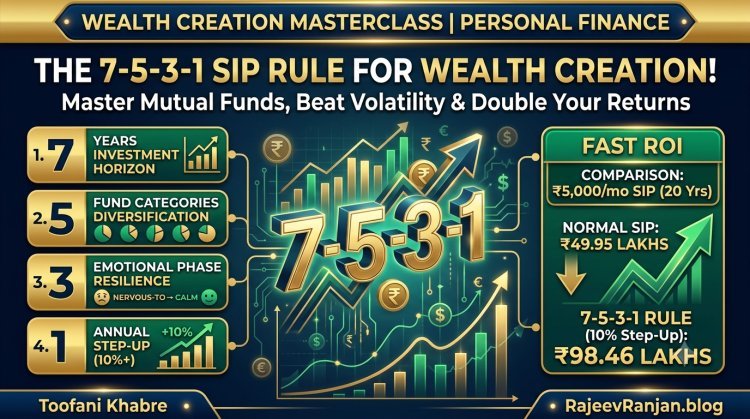SIP का '7-5-3-1' रूल: म्यूचुअल फंड से करोड़पति बनने का मास्टर सीक्रेट! जानें कैलकुलेशन और रणनीति