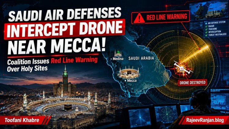 Saudi Air Defenses Intercept Drone Near Mecca: Coalition Issues "Red Line" Warning
