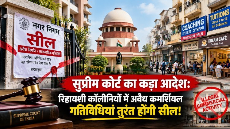 बिहार के 264 निकायों पर सुप्रीम कोर्ट का चाबुक: रिहायशी इलाकों में चल रहीं अवैध दुकानें, कोचिंग और जिम तुरंत होंगे सील; 'पिक एंड चूज' पर रोक