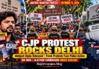CJP Protest Delhi: Abhijeet Dipke Released, Fresh Jantar Mantar Demonstrations Face Police Action