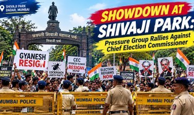 Mumbai Shivaji Park Protest: CJP Demands CEC Gyanesh Kumar's Resignation Over Voter List Row