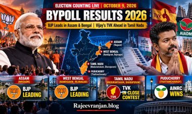 Bypoll Results 2026: BJP Leads in Assam, Bengal; Vijay's TVK Ahead of AIADMK in Tamil Nadu