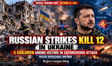 Russian Strikes Kill 12 in Ukraine's Zaporizhzhia, Including 3 Children