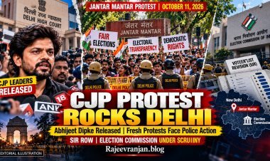 CJP Protest Delhi: Abhijeet Dipke Released, Fresh Jantar Mantar Demonstrations Face Police Action