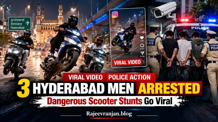 3 Hyderabad Men Arrested for Dangerous Scooter Stunts After Instagram Videos Go Viral
