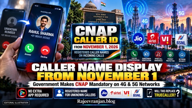 Caller Name Display From November 1: New DoT Rules for Jio, Airtel, Vi and BSNL